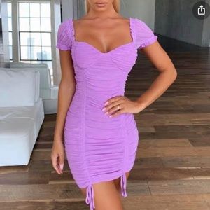 Tiger Mist Toronto Mini Dress Lilac Purple Size Small 4